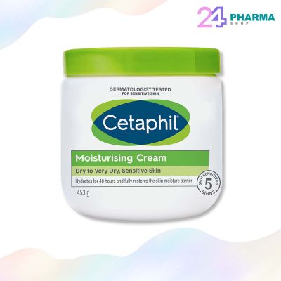 บำรุงผิวหน้าและผิวกายเติมความชุ่มชื่นให้ผิว Cetaphil Moisturizing Cream For Dry,Sensitive Skin 453g