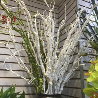 【cw】Luxury large foam plastic tree nches easy to bend Artificial plant for flower arrange home DIY decoration fake flower wreath