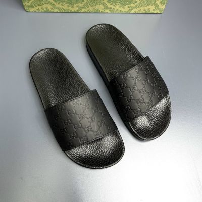 [COD][รุ่นใหม่ล่าสุด] Gucci รองเท้าแตะสายรัดแนวนอนพร้อมลายโมโนแกรมและลายจม LA บนเว็บ Full