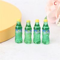 ใหม่4ชิ้น1/6 1/12บ้านตุ๊กตาโค้กเล็ก Fanta Sprite เครื่องดื่มกระบอกน้ำโมเดล Fo ของเล่นอาหารครัวบ้านตุ๊กตา