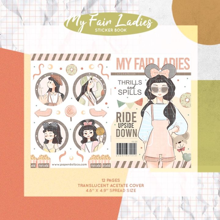 MY FAIR LADIES, STICKER BOOKS I PAPERDOLLZCO JOURNAL PLANNER STICKERS I  CB030