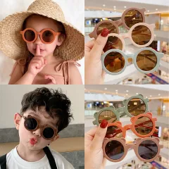 Cute Heart-shaped Frameless Sunglasses For Kids - Uv Protection For Boys  And Girls - Temu South Korea