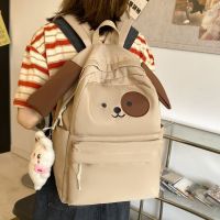 Dog Cartoon Backpack for Boys Girls Backpack Schoolbag Niche Fashion Junior High School Students Female College Students 2023 New