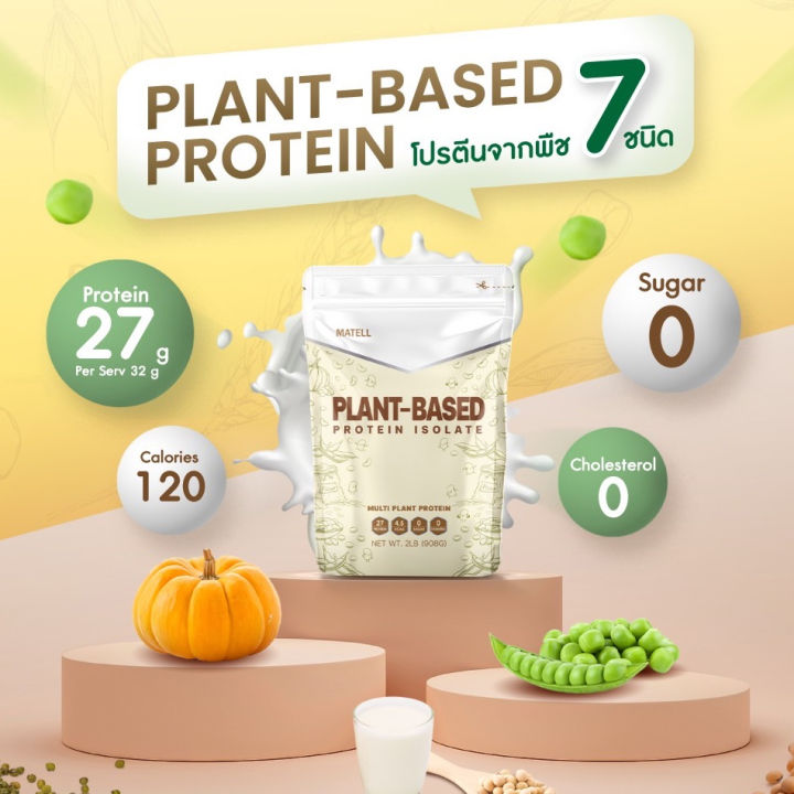 matell-plant-based-protein-isolate-แพลนต์เบสด์-ไอโซเลท-โปรตีนพืช-7-ชนิด-non-whey-เวย์-ลดน้ำหนัก-เพิ่มกล้ามเนื้อ-908g