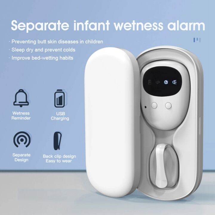 Wireless Bedwetting Alarm Pee Alarm with Receiver ClipOn Transmitter