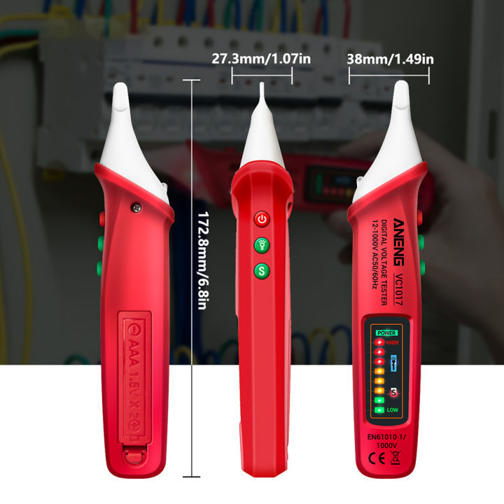 aneng-vc1017-เครื่องทดสอบไฟฟ้า-led-แบบไม่สัมผัสเครื่องตรวจจับมิเตอร์ไฟฟ้ากระแสสลับแบบดิจิตอล