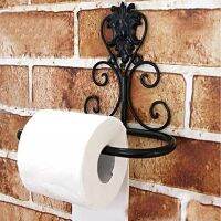 Vintage Iron Toilet Paper Towel Roll Holder Bathroom Wall Mount Rack Black New Bathroom Counter Storage