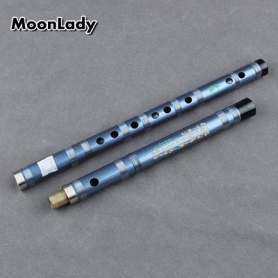 ขลุ่ยสีน้ำเงินสองส่วนไม้ไผ่ทำด้วยมือแบบจีนโบราณเรียกว่า Dizi ดั้งเดิม Flauta ไม้ไผ่สำหรับผู้เริ่มต้นและคนรักดนตรี
