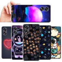 สำหรับ OPPO A38เคส4G รูปแบบที่ได้วาดไว้ปลอกซิลิโคนบางเฉียบ TPU นุ่ม