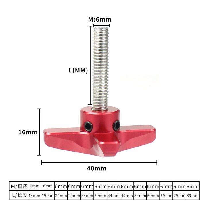 worth-buy-1ชิ้น-m5-m6-m8-m10เกลียวสแตนเลสและโลหะพลัมมือกระชับสกรูยึดลูกบิดคู่มือจับสกรูสำหรับอุปกรณ์อุตสาหกรรม