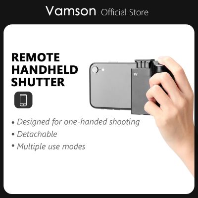 Vamson มือจับกล้องไอโฟน,ที่จับรีโมทบลูทูธไร้สายมือถือชัตเตอร์โทรศัพท์เซลฟี่บูสเตอร์กันโคลงสำหรับสมาร์ทโฟน