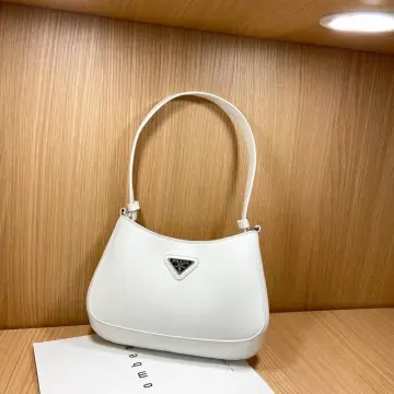 Prada Cleo brushed leather shoulder bag replica