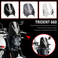 For Trident 660 Trident660 2021 2022 New Motorcycle Accessories Front Windshield Wind Deflector Windscreen Fairing Baffle Cover