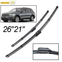 Misima รถด้านหน้ากระจกหน้าต่างใบปัดน้ำฝนกระจกหน้าชุดสำหรับ VW Tiguan MK2 2017 2018 2019 2020