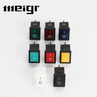 1 PCS/LOT KCD1 4 Pin 21x15mm ON-OFF Boat Car Rocker Switch 6A/250V AC 10A/125V AC With Red Blue Green Yellow Light Switch