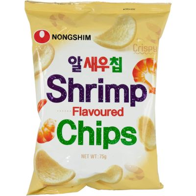 ขนมนงชิม กุ้งกรอบ korea nongshim crispy chip chips snack 농심 알새우칩 68g