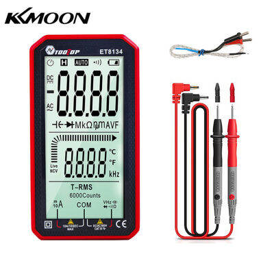 KKmoon ET8134แบบพกพา4.7นิ้วหน้าจอ LCD มัลติมิเตอร์ Direct Current แรงดันไฟฟ้า AC แรงดันไฟฟ้าการวัดความจุวัดความต้านทานมัลติฟังก์ชั่นมัลติมิเตอร์ฟังก์ชั่น