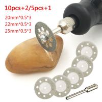 【CW】 Abrasive Disc 10pcs/5pcs Dremel Mini Diamond Grinding Wheel Saw Cutting Disks For Dremel Rotary Tools Accessories with Mandrel