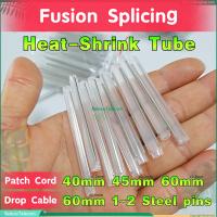 1000pcs 500pcs/lot 40 45 60mm of Jumper 60mm Drop Cable 1/2pins Smoove Optic Splice Tubo Bare Fiber Heat Shrinkable Tube Sleeves