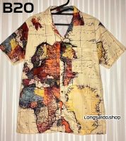 เสื้อเชิ๊ต เสื้อฮาวาย พิมพ์ลาย (B20)