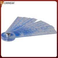 UMMEAX ความหนา0.05-1มม. เครื่องวัดความรู้สึกเมตริก 13ใบมีด พลาสติกทำจากพลาสติก วัดความกว้าง/ความหนา สากลสากลสากล เครื่องมือวัดช่องว่าง กีตาร์สำหรับกีตาร์