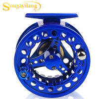 Souilang Fly Fishing Reel 5สีอลูมิเนียมตกปลา Reel ขนาดใหญ่ Arbor ซ้ายขวา Coil โลหะเต็มรูปแบบตกปลา