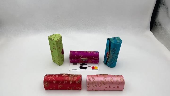 Flower Jacquard Lipstick Case Single Jewellery Box Lip Gloss