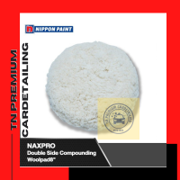 Naxpro Double Side Compounding Woolpad8 ขนแกะหยาบ สำหรับขัดรถยนต์ ฟรี Adapter