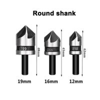 น่าเบื่อ Countersink หกเหลี่ยม/กลม Set Mata Bor สำหรับไม้โลหะเครื่องมือเปลี่ยนดอกสว่านแบบเร็วก้านหกเหลี่ยมเหล็กคาร์บอน3ชิ้น