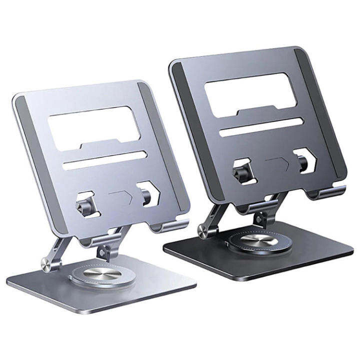 Laptop Stand for Desk Aluminum Alloy Metal Laptop Stand 360 Degree Rotating Laptop Holder