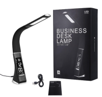 Business Desk Lamp โคมไฟตั้งโต๊ะ โคมไฟLED ชาร์จได้ มีปฎิทินเเละนาฬีกาปลุก