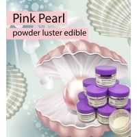 ★ Food grade100% ผงขาวมุกประกายชมพู (Pink Pearl powder luster edible)