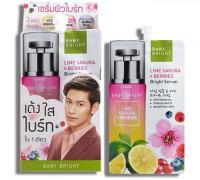 (ยกกล่อง/6ซอง) Baby Bright Lime Sakura &amp; Berries Bright Serum 8ml เบบี้ไบร์ท ไลม์ ซากุระ เบอร์รี่ ไบร์ท เซรั่ม