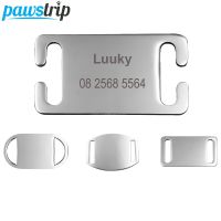 ┅◑◈ pawstrip Stainless Steel Pet Tag Custom Dog Tag Name Phone Engraved Dog Collar Nameplate Personalized Pet Dog ID Tags For Dogs