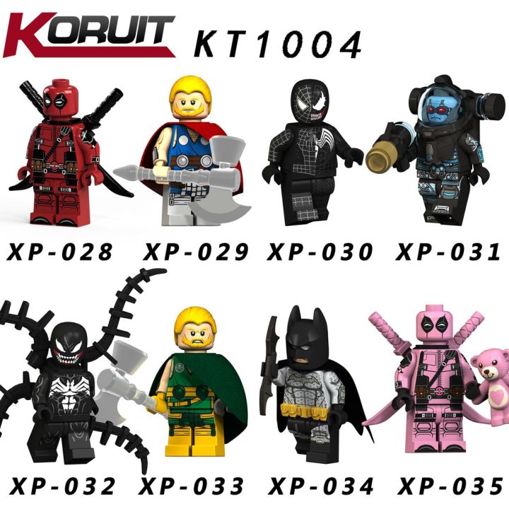 Lego Minifigures Các Mẫu Nhận Vật Batman Venom Deadpool Mẫu Siêu Đẹp KT1004  - Mini Siêu Anh Hùng 