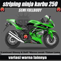 STRIPING VARIASI NINJA 250 CARBU-KARBU / DECAL STICKER KAWASAKI NINJA CARBU 250 R