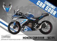 สติ๊กเกอร์ Honda CBR 500R - ลาย Sci-fi ปี 2016-2023