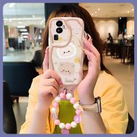 luxurious For Girls Phone Case For OPPO Reno10 romantic youth Love bracelet texture interest three-dimensional Pendants