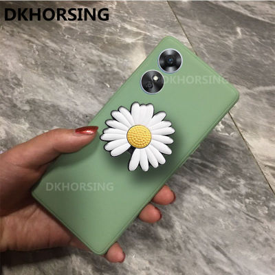 DKHORSING ใหม่เคส OPPO A78 5G 2023ซิลิโคนนิ่มเคสโทรศัพท์ Oppo ผิว A78รู้สึกปกหลังด้วยน่ารักดอกไม้วงเล็บ