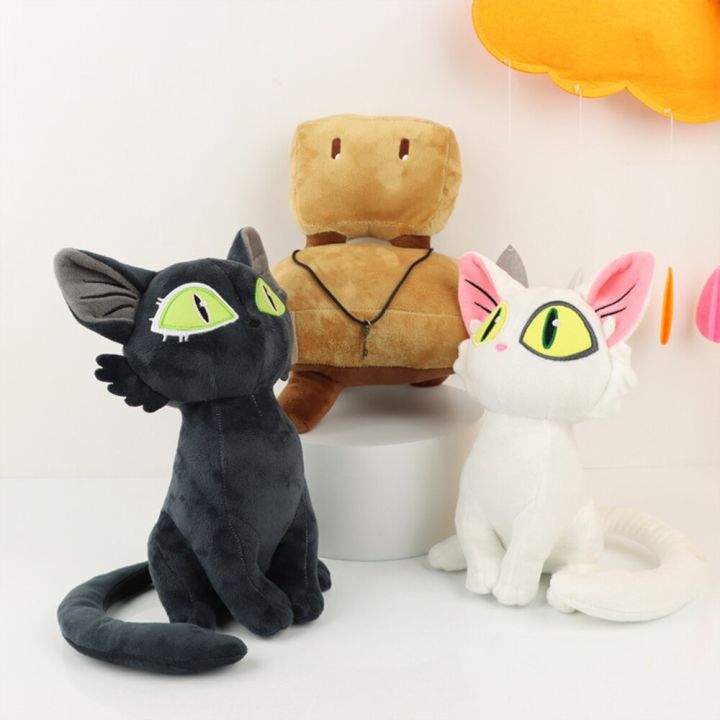อะนิเมะ-suzume-no-tojimari-ตุ๊กตาหนานุ่ม-s-daijin-แมวขาวดำเก้าอี้แมวนุ่มยัดไส้ตุ๊กตาการ์ตูนตกแต่งบ้านของขวัญของเล่นสำหรับเด็กตุ๊กตาหนานุ่ม