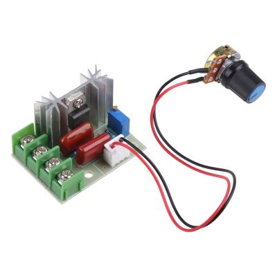 LED Dimmers 220V 2000W Thyristor ตัวควบคุมแรงดันไฟฟ้า Thermostats สำหรับ DC Motor Speed Controller พร้อมปุ่มควบคุมภายนอก