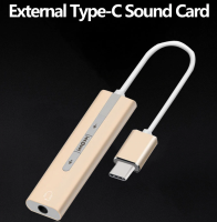 USB C Usb Sound Card สำหรับอุปกรณ์ USB C 3.5 มิลลิเมตรแจ็คหูฟังอะแดปเตอร์ไมโครโฟนสำหรับโทรศัพท์มือถือคอมพิวเตอร์