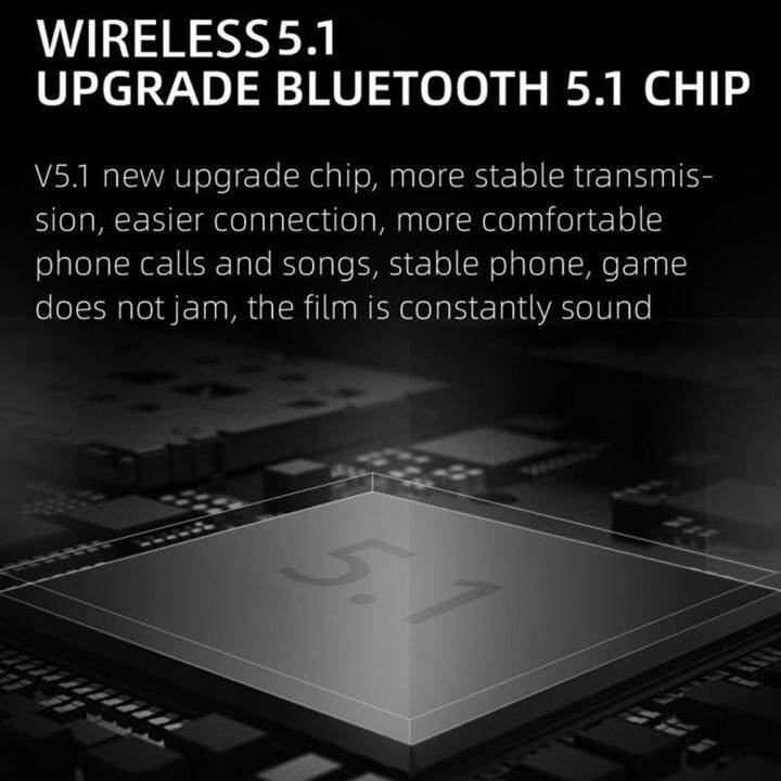 tws-หูฟังบลูทูธไร้สาย-bluetooth-v5-1-ios-android-หูไร้สายขนาดมินิ-ชุดหูฟังไร้สายบลูทูธ-กันน้ำหูฟังสเตอริโอ