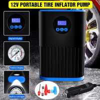 Inflator Pump 12V Portable Car Air Compressor for Motorcycles Bicycle Boat Tyre Inflator Digital Auto Inflatable Air Pump Air Compressors  Inflators