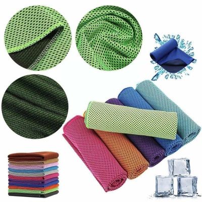 ☋ Cooling Towel Instant Relief Microfiber Cool Towels Chilling Neck Wrap Ice Cold Rags for Sports Fitness Camping Cycling Hiking