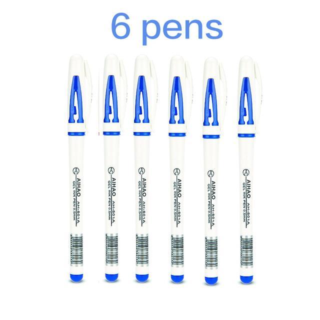 6pcs-lot-superior-quality-gel-pen-black-blue-amp-red-ink-0-5mm-very-good-writing-gel-ink-pens-office-amp-school-pen-supplies