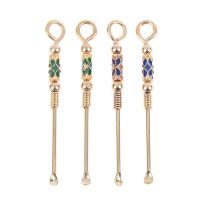 1pcs Ear Spoons Retro Brass Portable Ear Cleaning Tool Ear Pick Ear Wax Remover Curette Cleaner Keychain Pendants