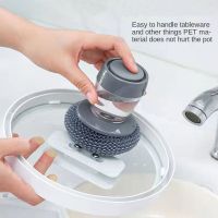 Dish Brush with Soap Dispenser for Dishes Pot Pan Kitchen Sink Scrubbing Paint Tools Accessories