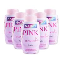 พร้อมจัดส่ง นาทริฟ พิงค์ ไดมอนด์ พาวเดอร์ 25 กรัม x 6 กระป๋อง Natriv Pink Diamond Powder 25 G X 6 Bottles โปรโมชั่นพิเศษ มีเก็บเงินปลายทาง