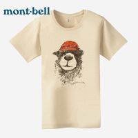 COD เสื้อยืดผ้าฝ้ายแท้Montbell summer new outdoor leisure bear print womens short-sleeved T-shirtS-3XL